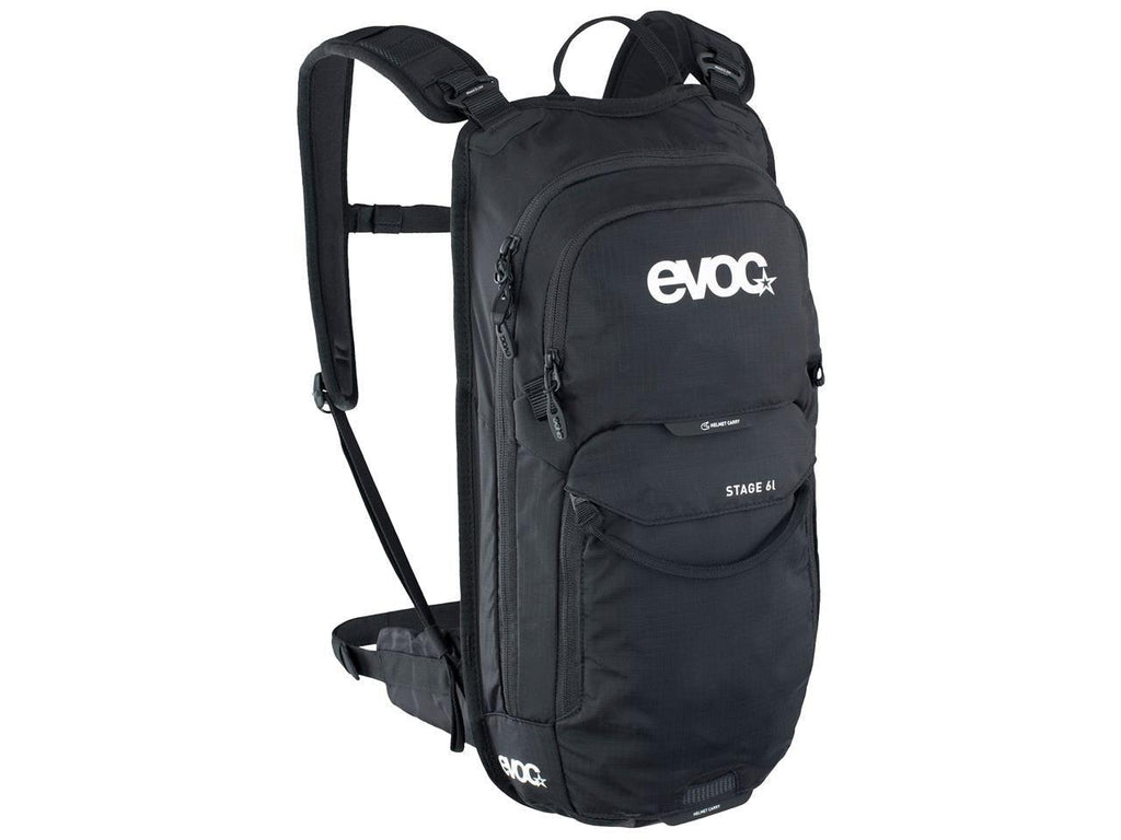 EVOC Stage 6 6L Backpack + 2L Bladder, Black - Basalt Bike and Ski